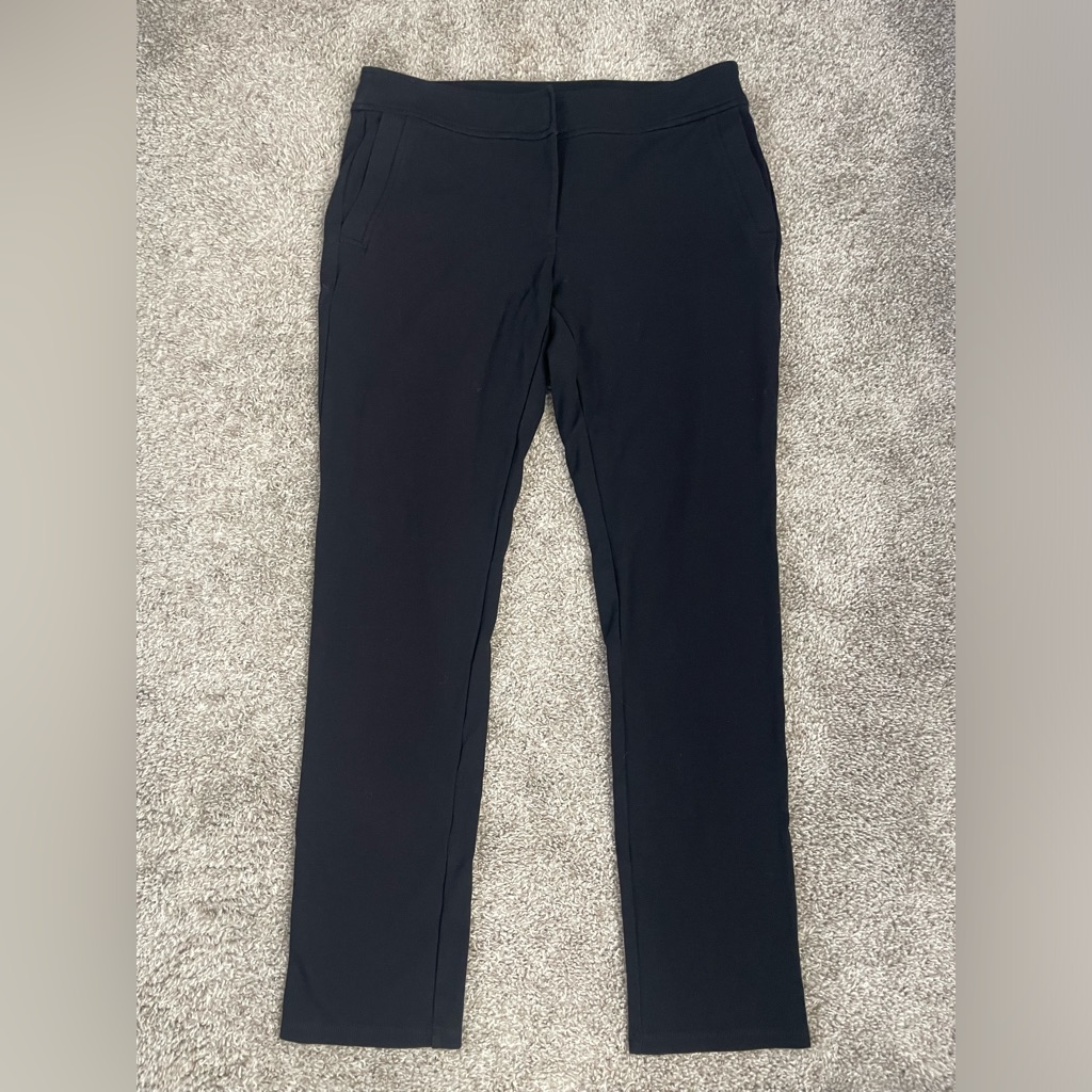 Eileen Fisher Size Small Black Dress Pants Straight Leg Comfortable And Classic